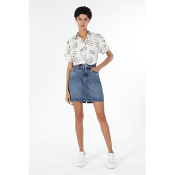 Camasa Cu Maneca Scurta De.Dama Alb Regular Fit