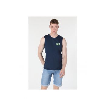 Maiou De Barbati Albastru Marin Regular Fit