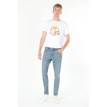 Pantaloni De Barbati Albastru StraightFit 044 KARL