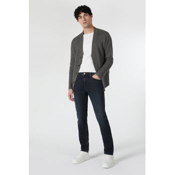 Pantaloni De Barbati AlbastruMarin Straight Fit 044 KARL