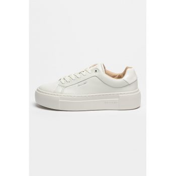 Pantofi sport flatform de piele