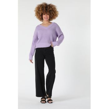 Pulover De Dama Mov Regular Fit