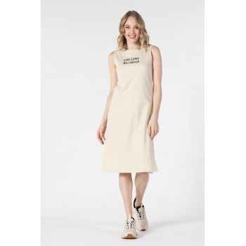 Rochie De Dama Bej Regular Fit
