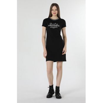 Rochie De Dama Negru Regular Fit happines