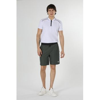 Short De Plaja De Barbati Kaki Slim Fit1