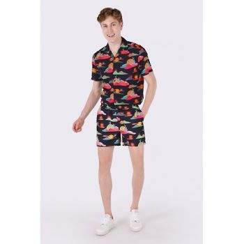 Short De Plaja De Barbati Multicolor Slim Fit2