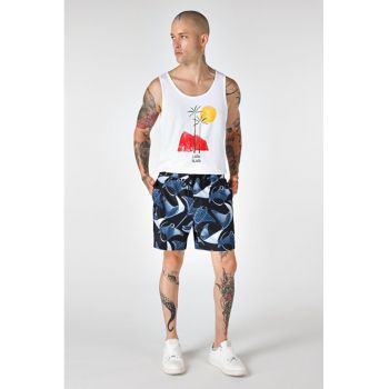 Short De Plaja De Barbati Negru Regular Fit