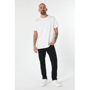 Tricou Cu Maneca Scurta De Barbati Alb Comfort Fit2