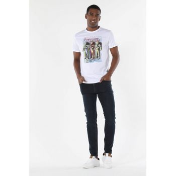 Tricou Cu Maneca Scurta De Barbati Alb Regular Fit14