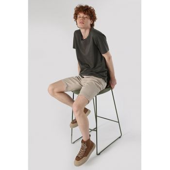 Tricou Cu Maneca Scurta De Barbati Verde Regular Fit2