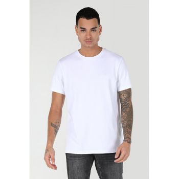 Tricou Cu Maneca ScurtaDeBarbati Alb Regular Fit