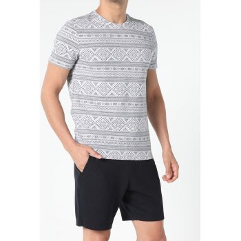 Tricou cu model etnic