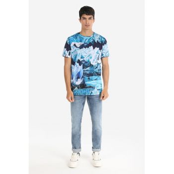 Tricou de bumbac cu imprimeu grafic