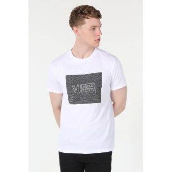 Tricou de bumbac cu imprimeu grafic