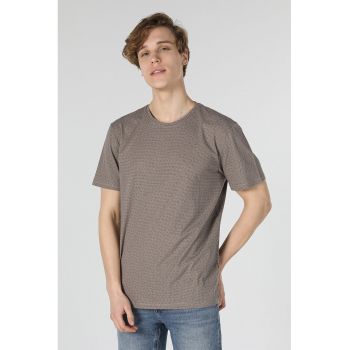 Tricou din bumbac cu imprimeu abstract