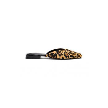 Balerini din piele cu animal print Irasburg
