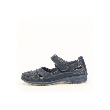 Balerini piele naturala Diana bleumarin M4 1631