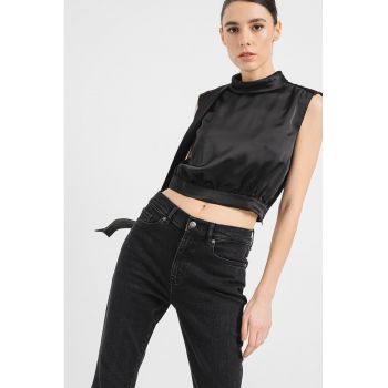 Bluza crop satinata Canile