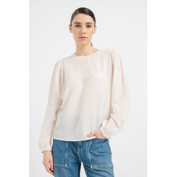 Bluza din amestec de matase cu decupaj Irenne