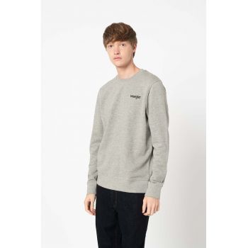 Bluza sport de bumbac organic Positive Vibes - Gri melange -