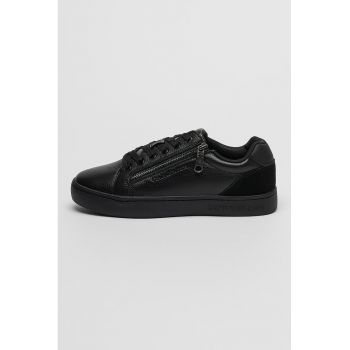 CALVIN KLEIN - Pantofi sport de piele cu detaliu cu fermoar