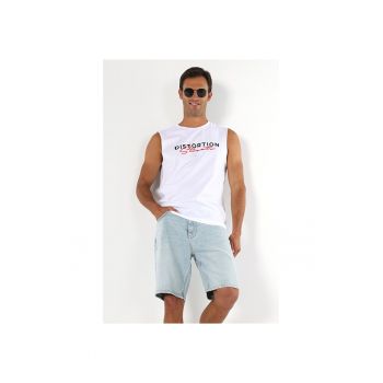Maiou Barbati Alb Regular Fit