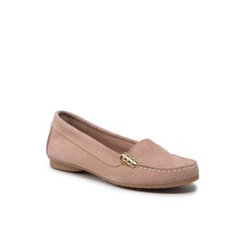 Mocasini dama -  300317075 - Roz - Piele naturala/Piele intoarsa -