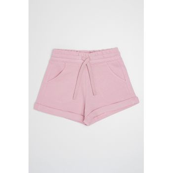 Pantaloni scurti cu snur de ajustare in talie