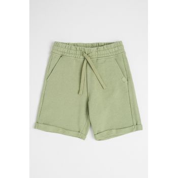 Pantaloni scurti cu snur de ajustare in talie