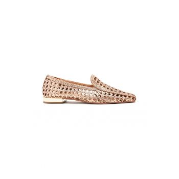 Pantofi loafer de piele cu aspect impletit Gilead