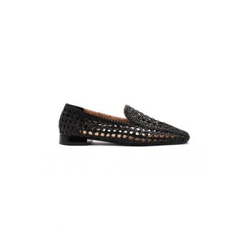 Pantofi loafer de piele cu aspect impletit Gilead