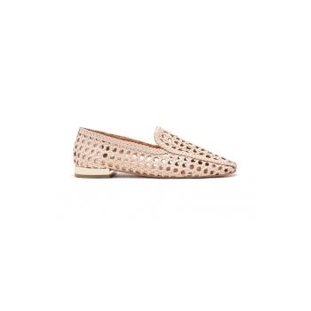 Pantofi loafer de piele cu aspect impletit Gilead