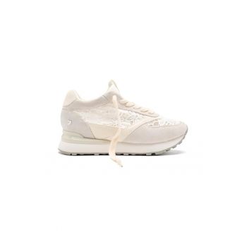 Pantofi sport din piele intoarsa cu garnituri din dantela Milladore