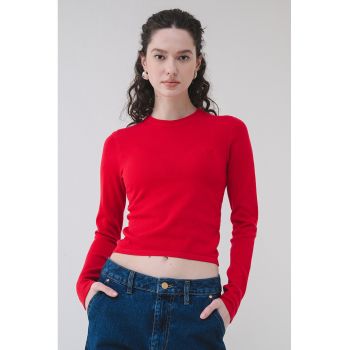 Pulover crop cambrat Scallia