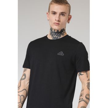 Q/S by s.Oliver - Tricou de bumbac cu decolteu la baza gatului
