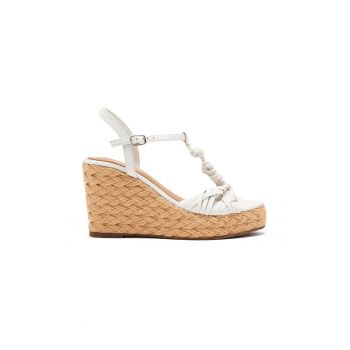 Sandale din piele cu talpa wedge Castine
