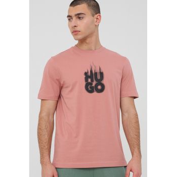 Tricou din bumbac cu model logo Dalayer