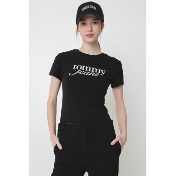 Tricou slim fit cu imprimeu logo