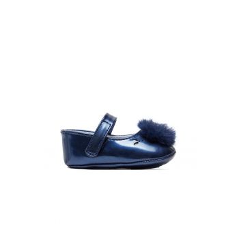 Balerini fete -  49116 - Piele ecologica - Bleumarin