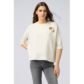 Bluza cu maneci trei sferturi cazute