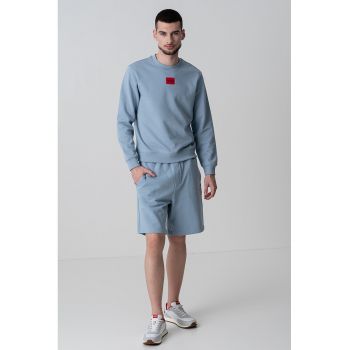 Bluza de trening din bumbac cu decolteu la baza gatului Diragol