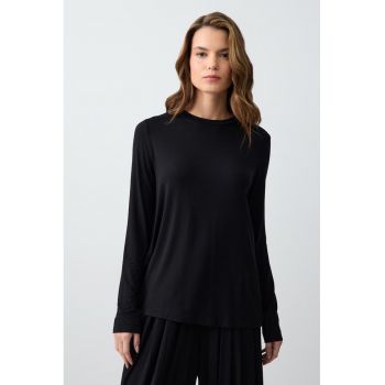 Bluza din amestec de modal cu decupaj pe spate