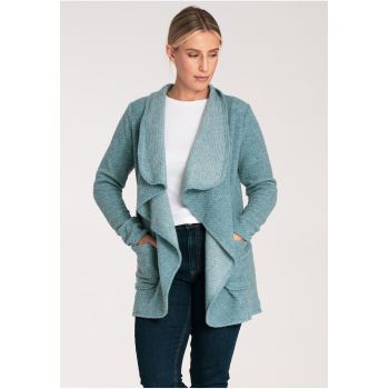 Cardigan dama -  M1043 - lana - menta