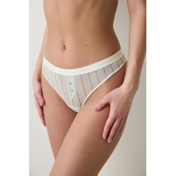 Chiloti tanga cu model in dungi