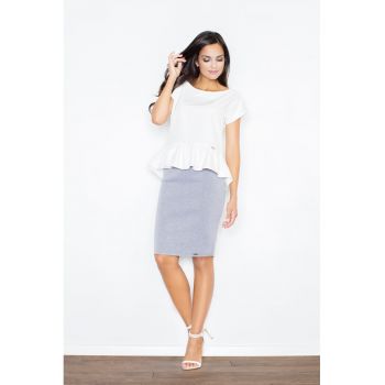 Fusta creion  M359 - gri - poliester - eleganta - versatila