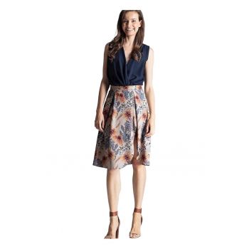 Fusta  design elegant - multicolor - poliester