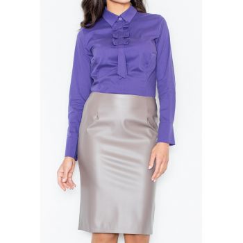 Fusta  M183 - bej - poliester - eleganta - versatila -