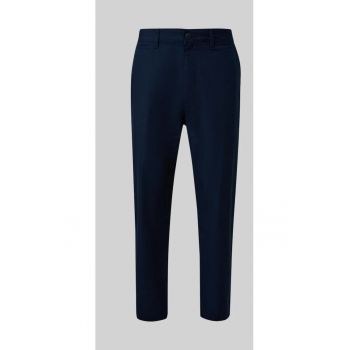 Pantaloni chino - Detroit - cu talie medie si croiala Regular Fit - Bleumarin