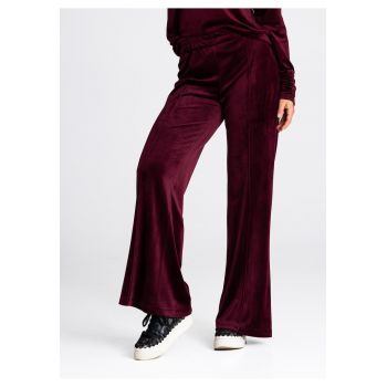 Pantaloni dama -  M966 - confortabili - rosu inchis - poliester/elastan
