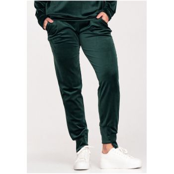 Pantaloni de dama -  M746 - verde - poliester